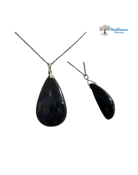 OBSIDIENNE PENDENTIF ATELIER 2F UNILLIANCE MINERAUX