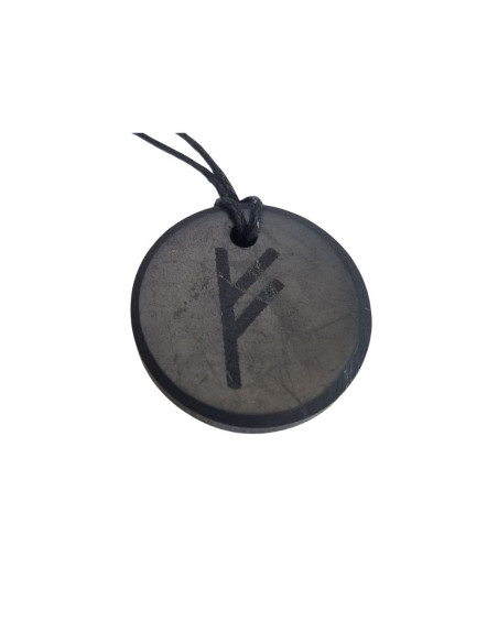 PENDENTIF SHUNGITE FEHU UNILLIANCE MINERAUX