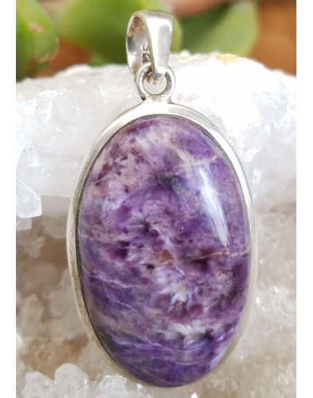 PENDENTIF CHAROITE UNILLIANCE MINERAUX