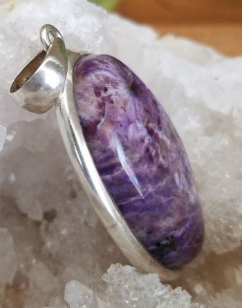 PENDENTIF CHAROITE UNILLIANCE MINERAUX