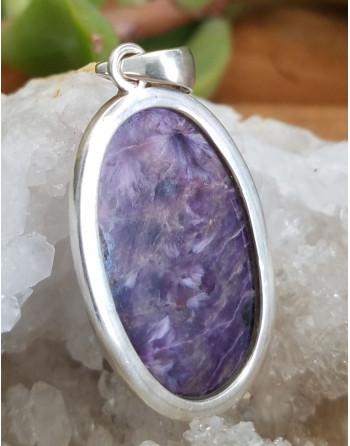 PENDENTIF CHAROITE UNILLIANCE MINERAUX