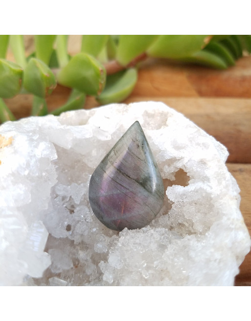 CABOCHON LABRADORITE GRISE VIOLETTE ATELIER 2F
