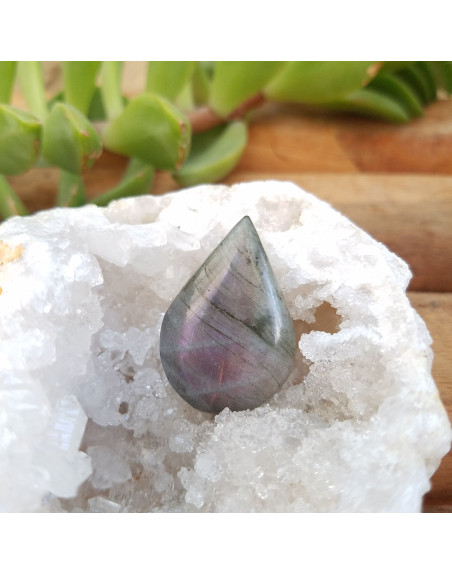 CABOCHON LABRADORITE GRISE VIOLETTE ATELIER 2F