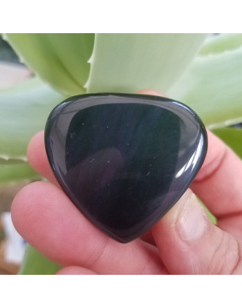 COEUR OBSIDIENNE OEIL CELESTE UNILLIANCE MINERAUX