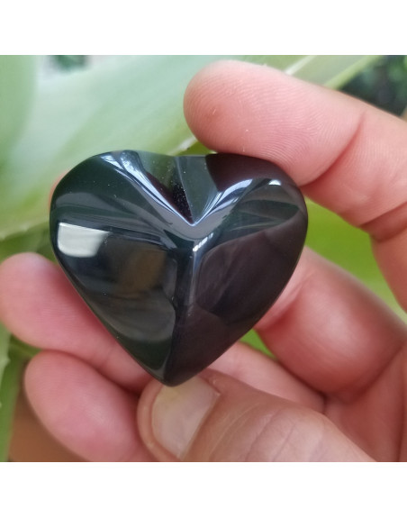 COEUR OBSIDIENNE OEIL CELESTE UNILLIANCE MINERAUX