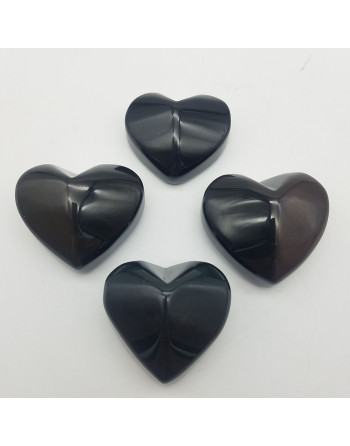 COEUR OBSIDIENNE OEIL CELESTE UNILLIANCE MINERAUX GROSSISTE