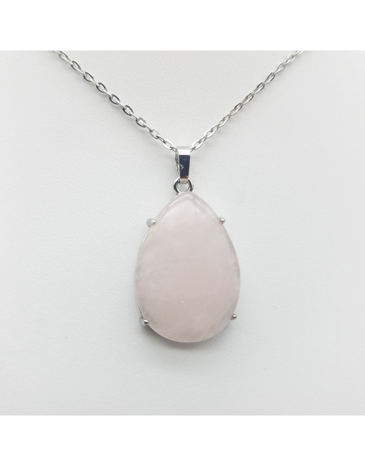 PENDENTIF  QUARTZ ROSE ATELIER 2F UNILLIANCE MINERAUX