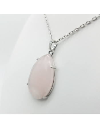 PENDENTIF  QUARTZ ROSE ATELIER 2F UNILLIANCE MINERAUX