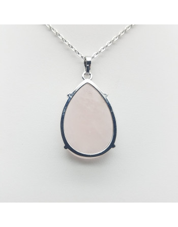 PENDENTIF  QUARTZ ROSE ATELIER 2F UNILLIANCE MINERAUX