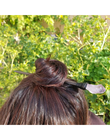 EPINGLE CHEVEUX AMETHYSTE ATELIER 2F