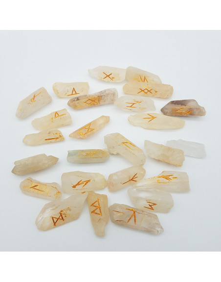 RUNES EN QUARTZ ATELIER 2F UNILLIANCE MINERAUX