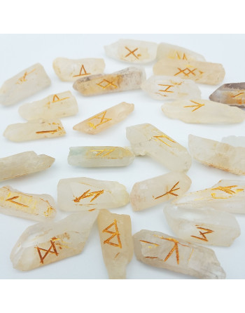 RUNES EN QUARTZ ATELIER 2F UNILLIANCE MINERAUX