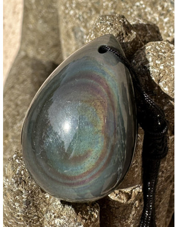 OBSIDIENNE PENDENTIF ATELIER 2F UNILLIANCE MINERAUX