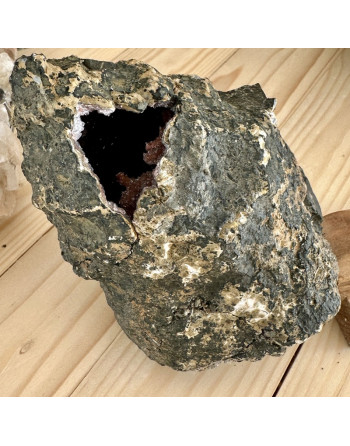 GEODE QUARTZ HEMATOIDE ATELIER 2 F