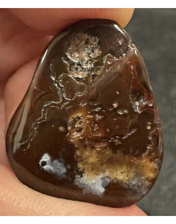 AGATE FEU MEXIQUE CABOCHON ATELIER 2F UNILLIANCE MINERAUX
