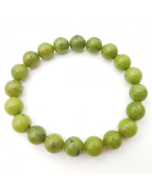 BRACELET BOULE 08MM JADE NÉPHRITE AB
