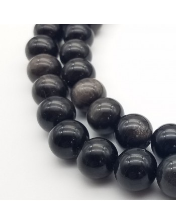 OBSIDIENNE PERLES ATELIER 2F Unilliance Minéraux