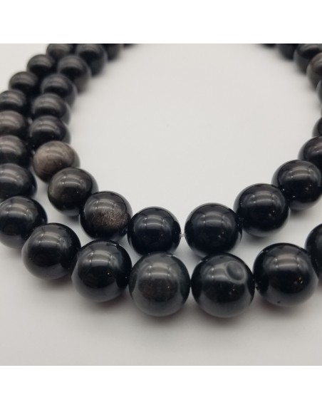 OBSIDIENNE PERLES ATELIER 2F Unilliance Minéraux
